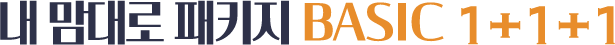 내 맘대로 패키지 BASIC 1+1+1