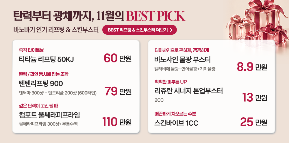 11월의 BEST PICK